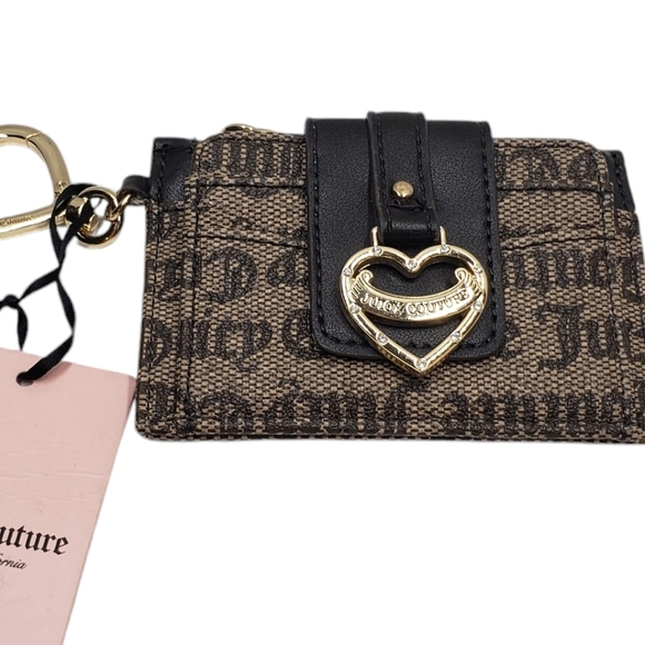 New Juicy Couture Wallet My Heart Will Go On Status Taupe Brown - Picture 1 of 15
